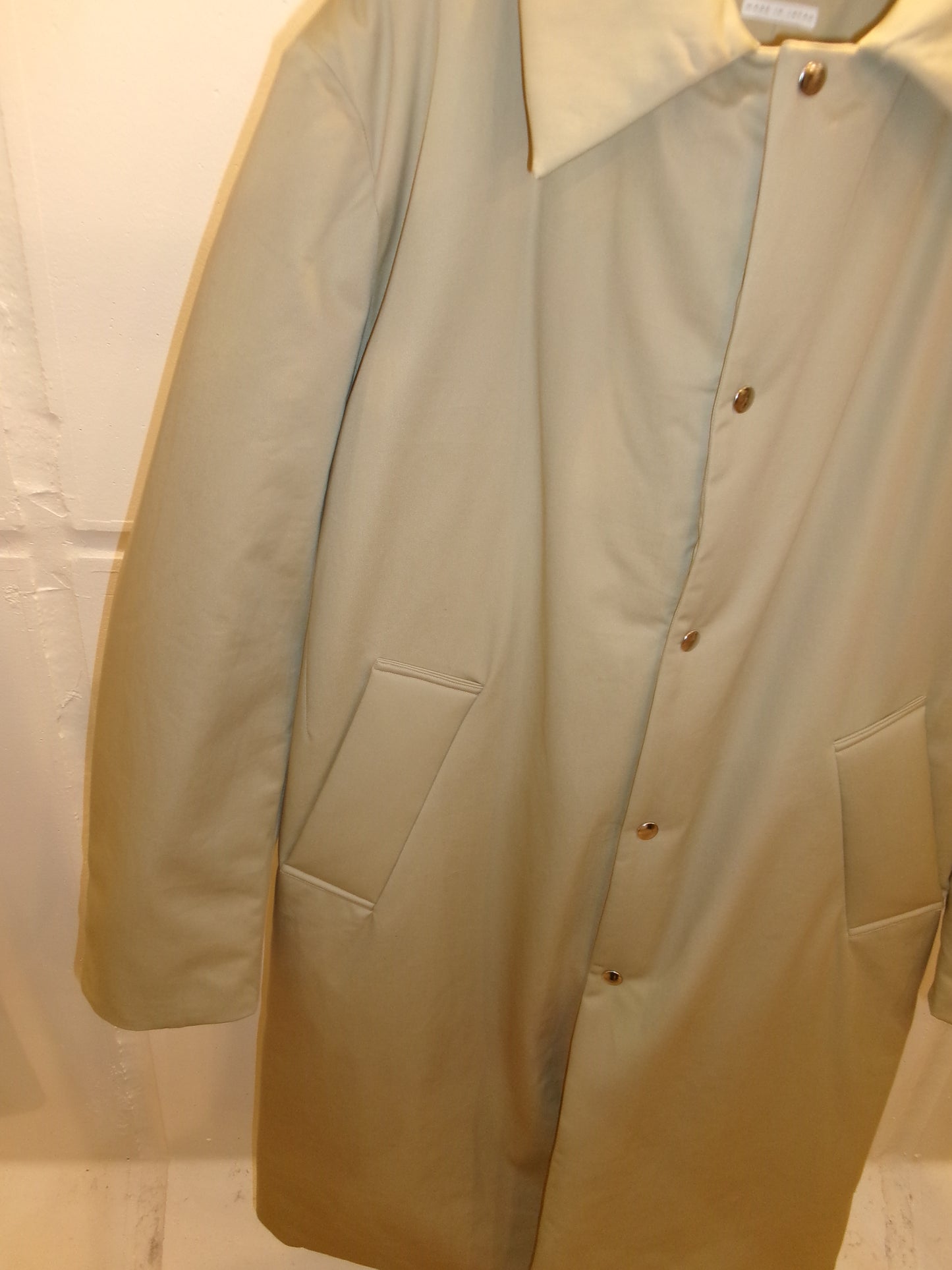 FUJI COTTON TWIL PADET COAT-BEIGE-