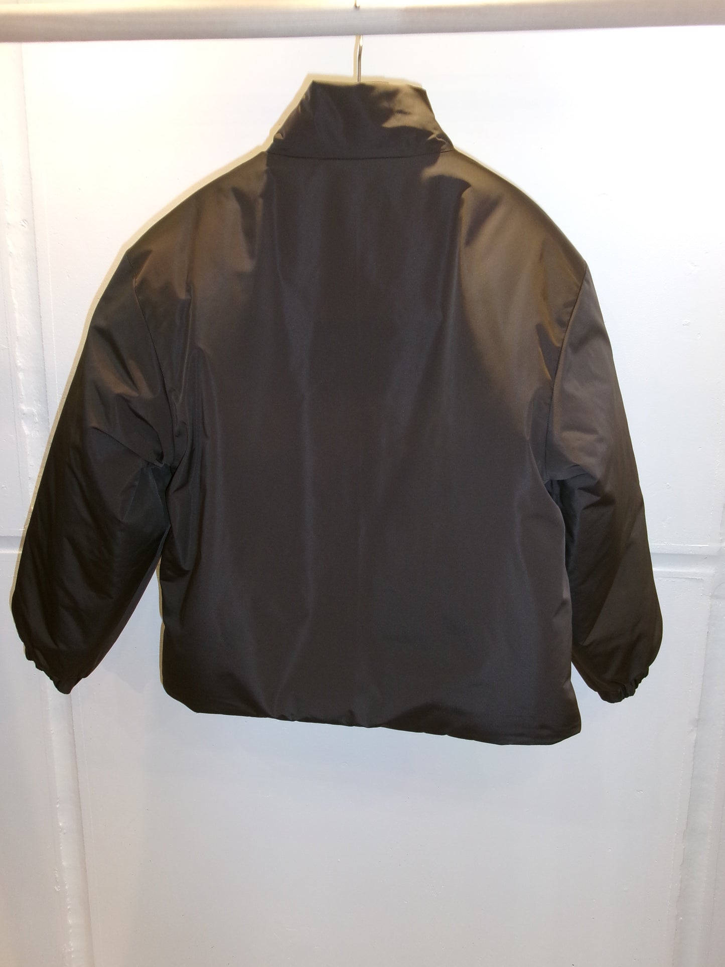 FUJI SILK POLYESTER PADET JACKET-BROWN- femme