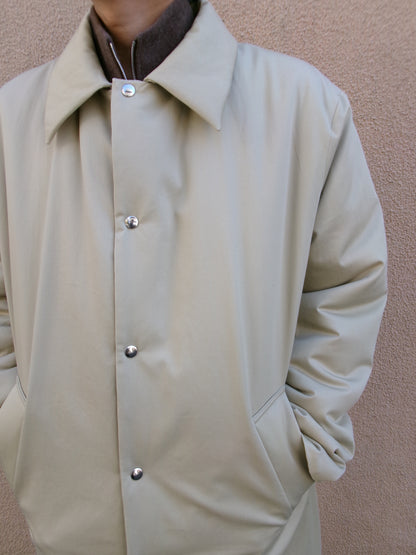 FUJI COTTON TWIL PADET COAT-BEIGE-