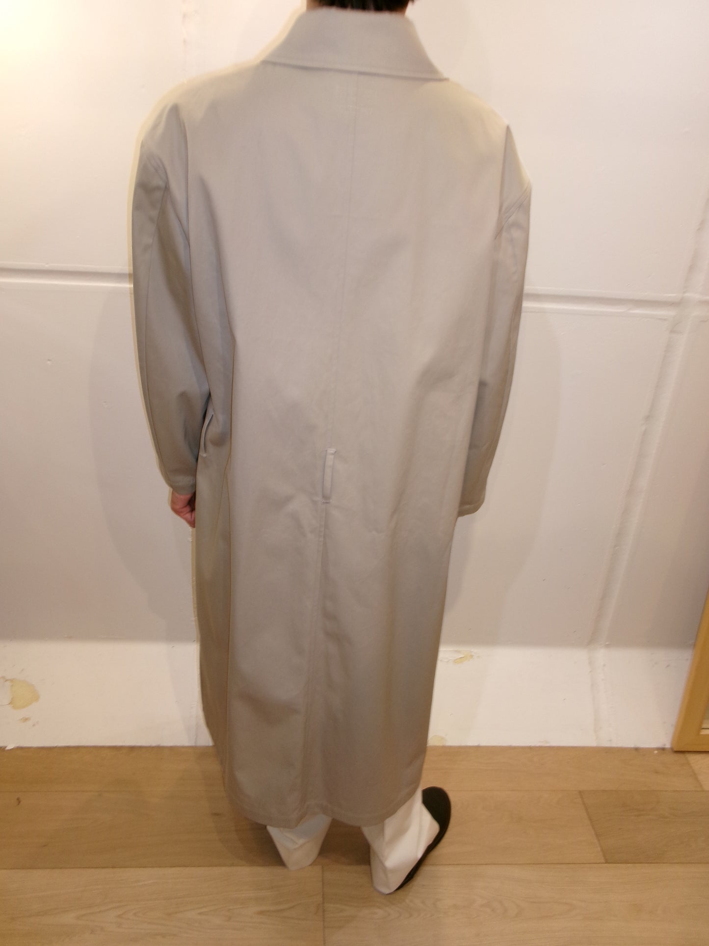 FUJI STAINCOLLAR BELTED COAT