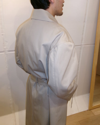 FUJI STAINCOLLAR BELTED COAT