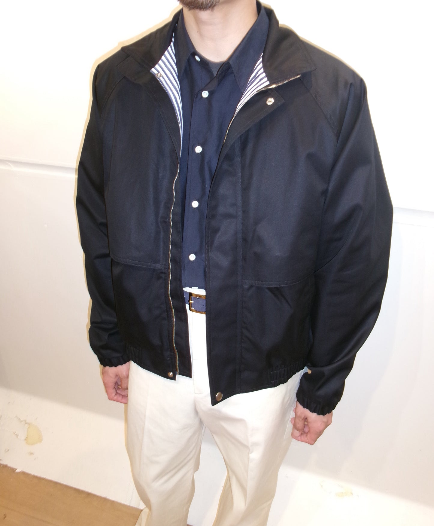 FUJI COTTON RAGLAN MOUNTAIN JACKET-BLACK-