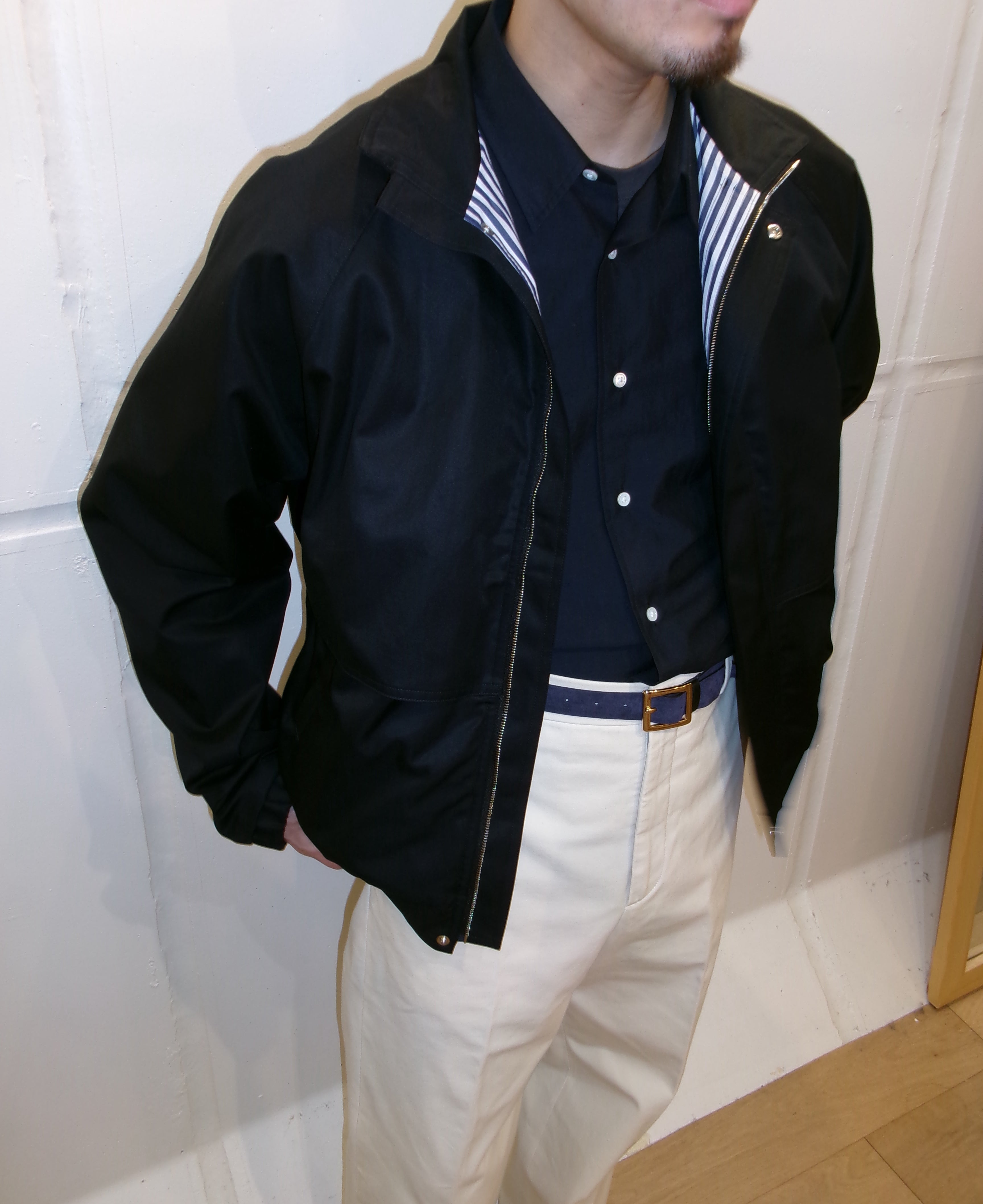 FUJI COTTON RAGLAN MOUNTAIN JACKET-BLACK- – dailystore
