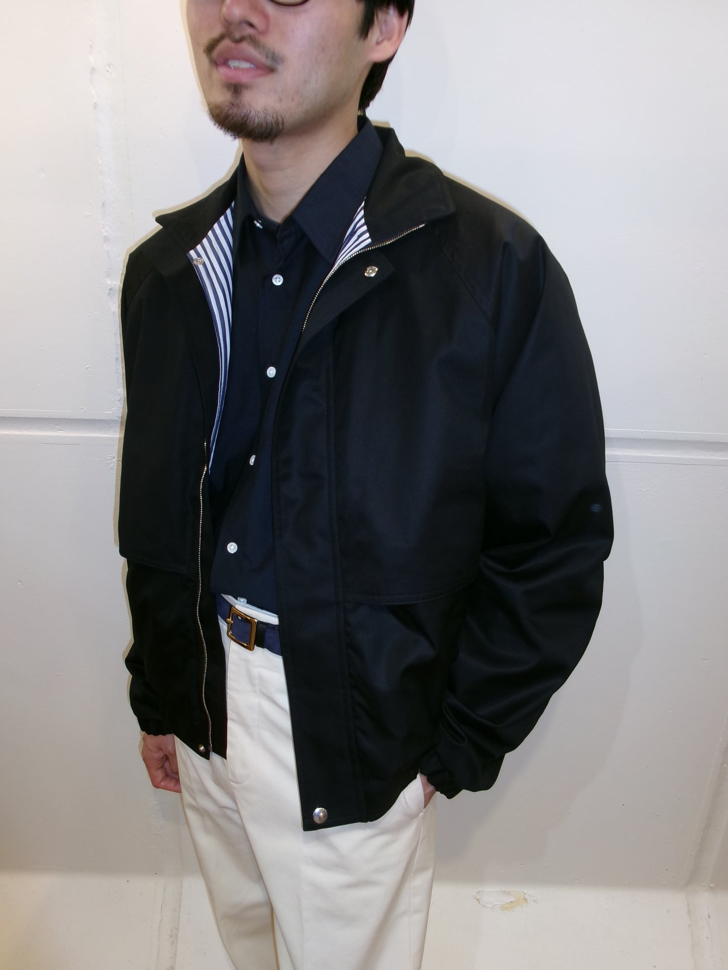 FUJI SUEDE BELT -NAVY-