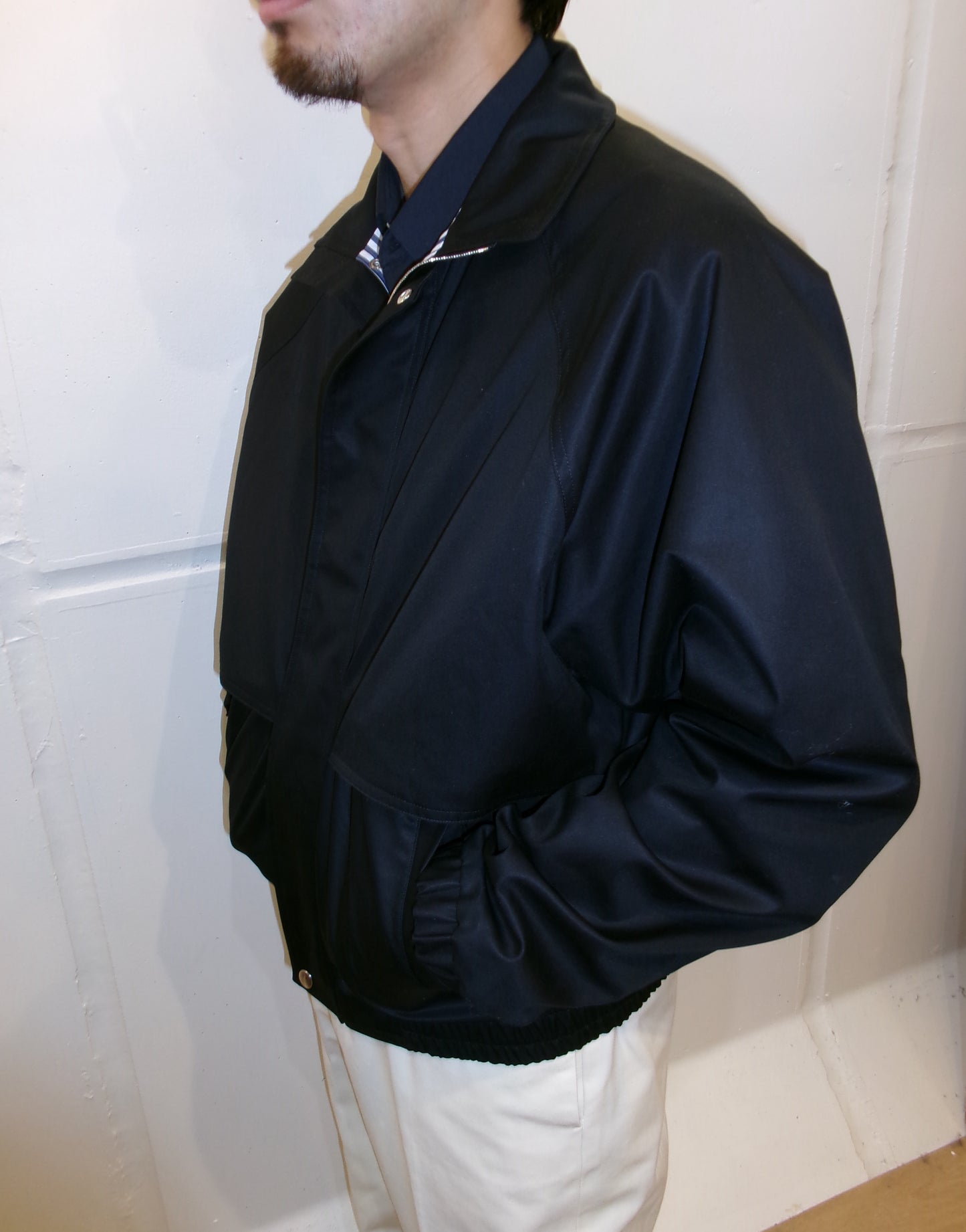 FUJI COTTON RAGLAN MOUNTAIN JACKET-BLACK-