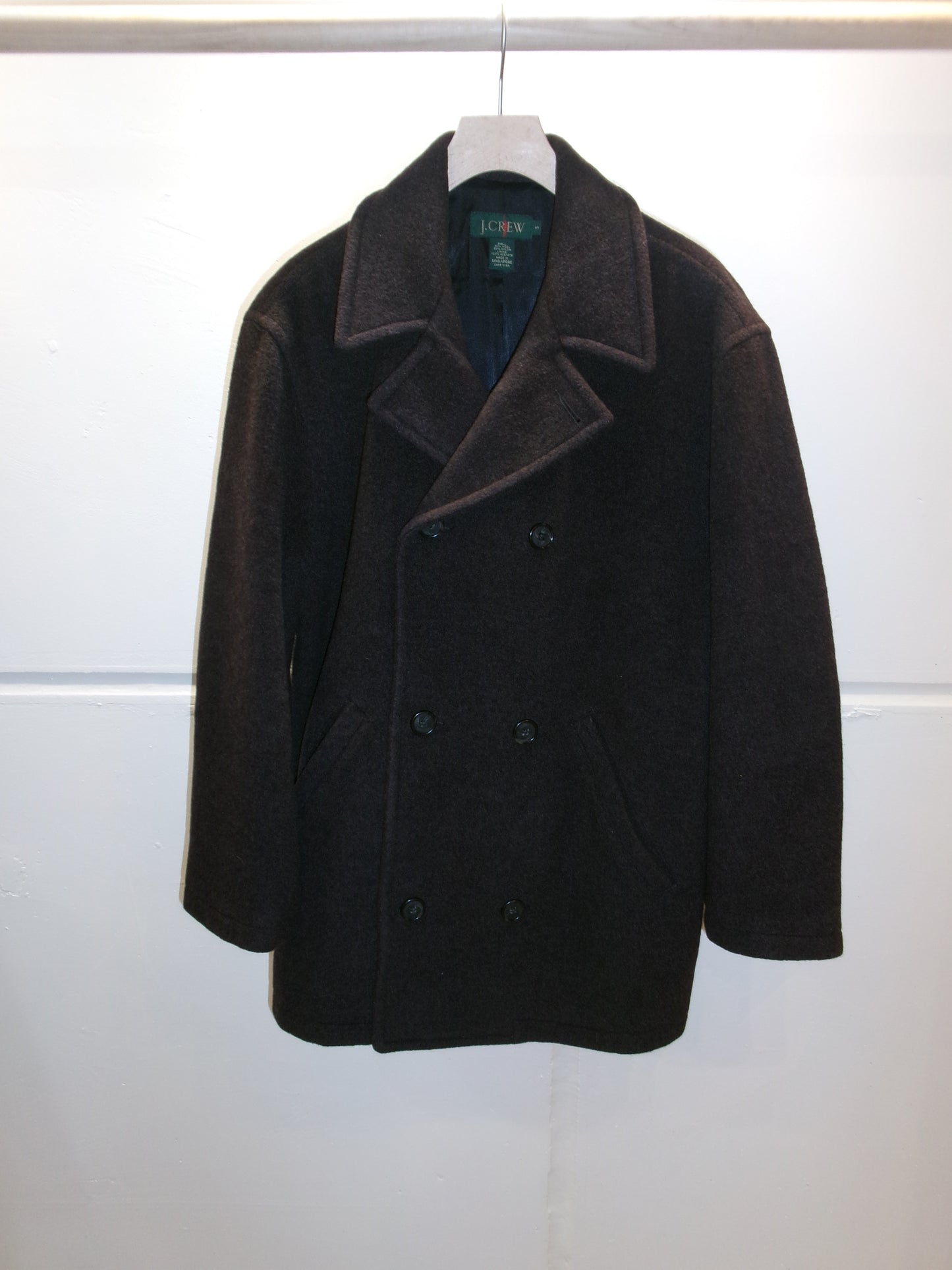 J.CREW  90's dark brown wool coat