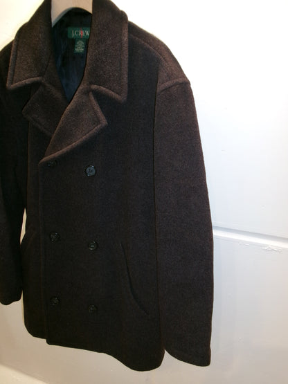 J.CREW  90's dark brown wool coat