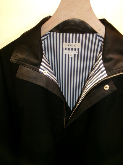 FUJI COTTON RAGLAN MOUNTAIN JACKET-BLACK-