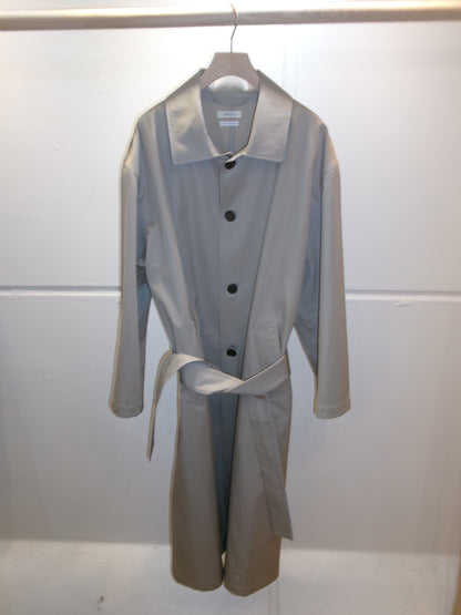 FUJI STAINCOLLAR BELTED COAT
