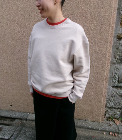 FUJI CREW NECK SWEAT- PINK-