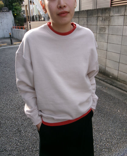 FUJI CREW NECK SWEAT- PINK-