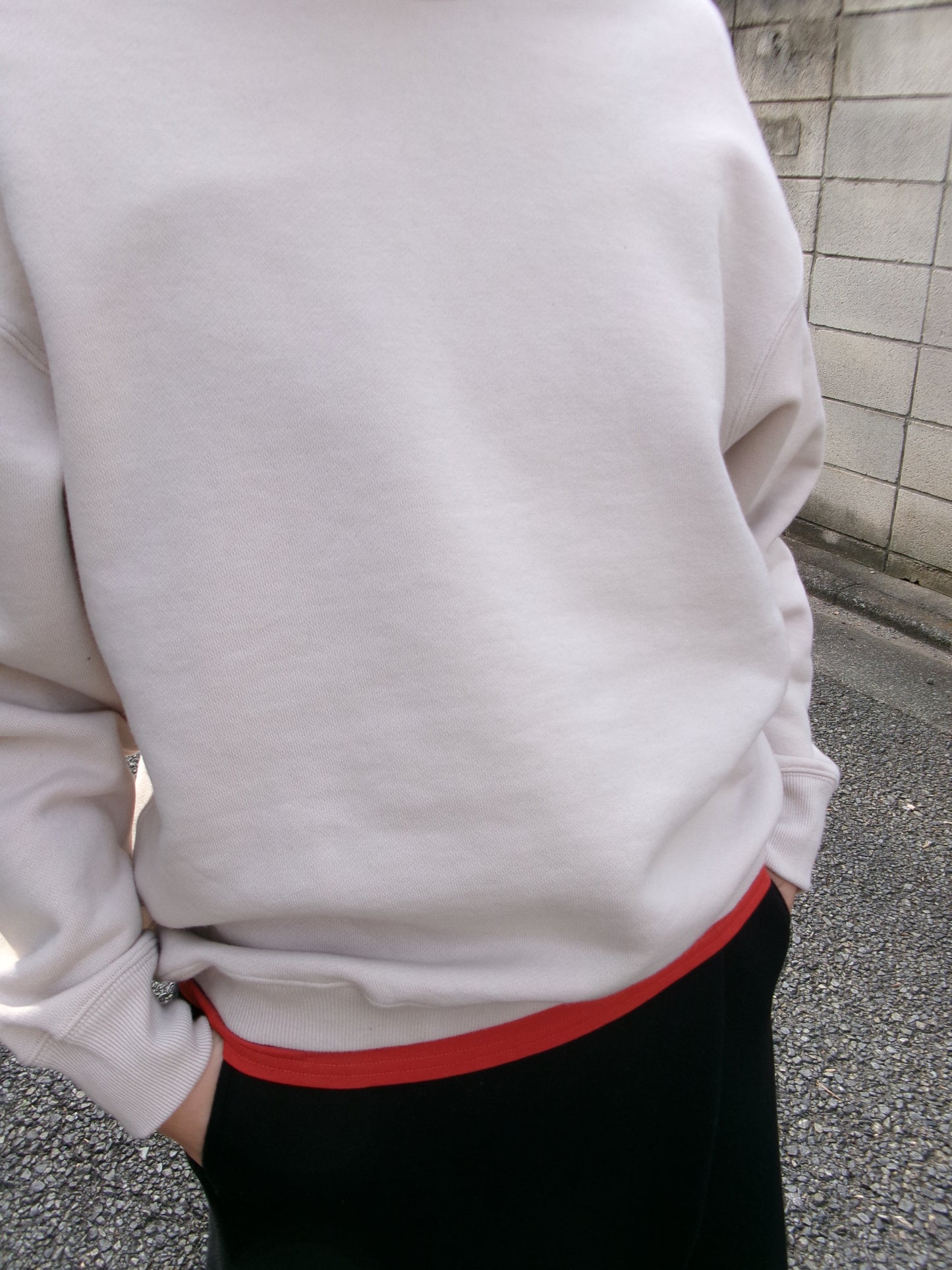 FUJI CREW NECK SWEAT- PINK-