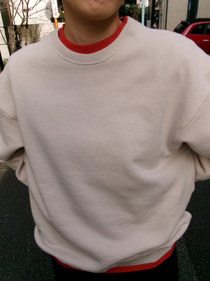 FUJI CREW NECK SWEAT- PINK-