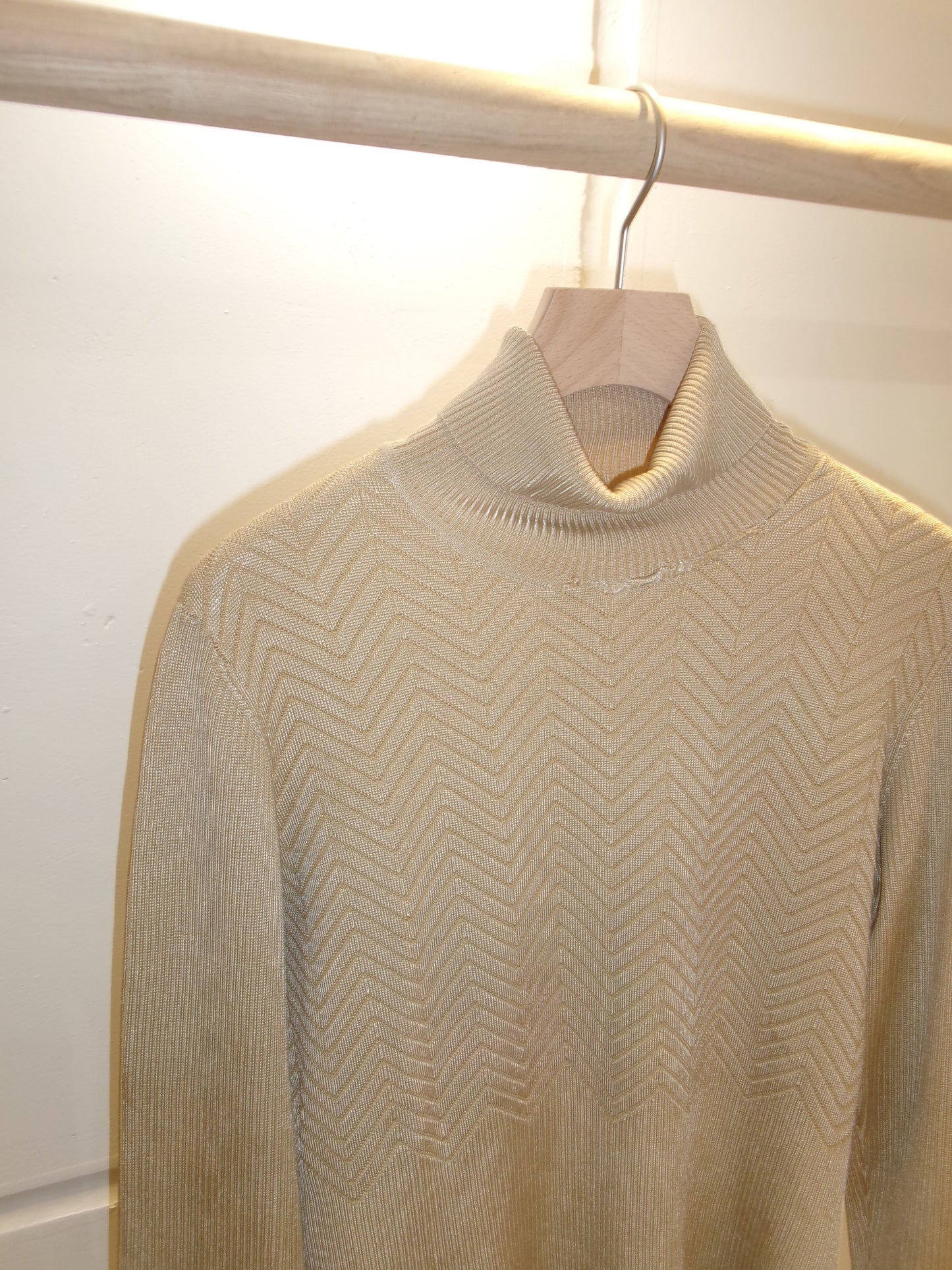 Vintage Beige Turtleneck