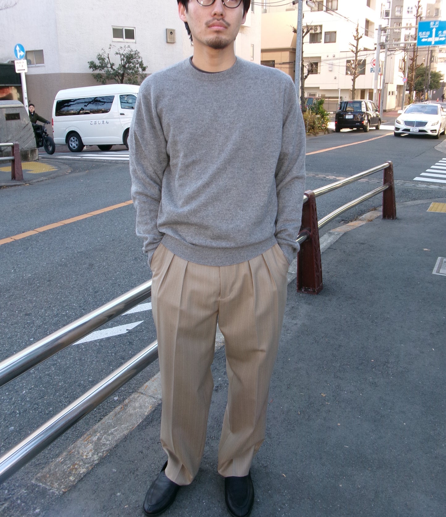 daily store original cashmere knit  -GRAY-