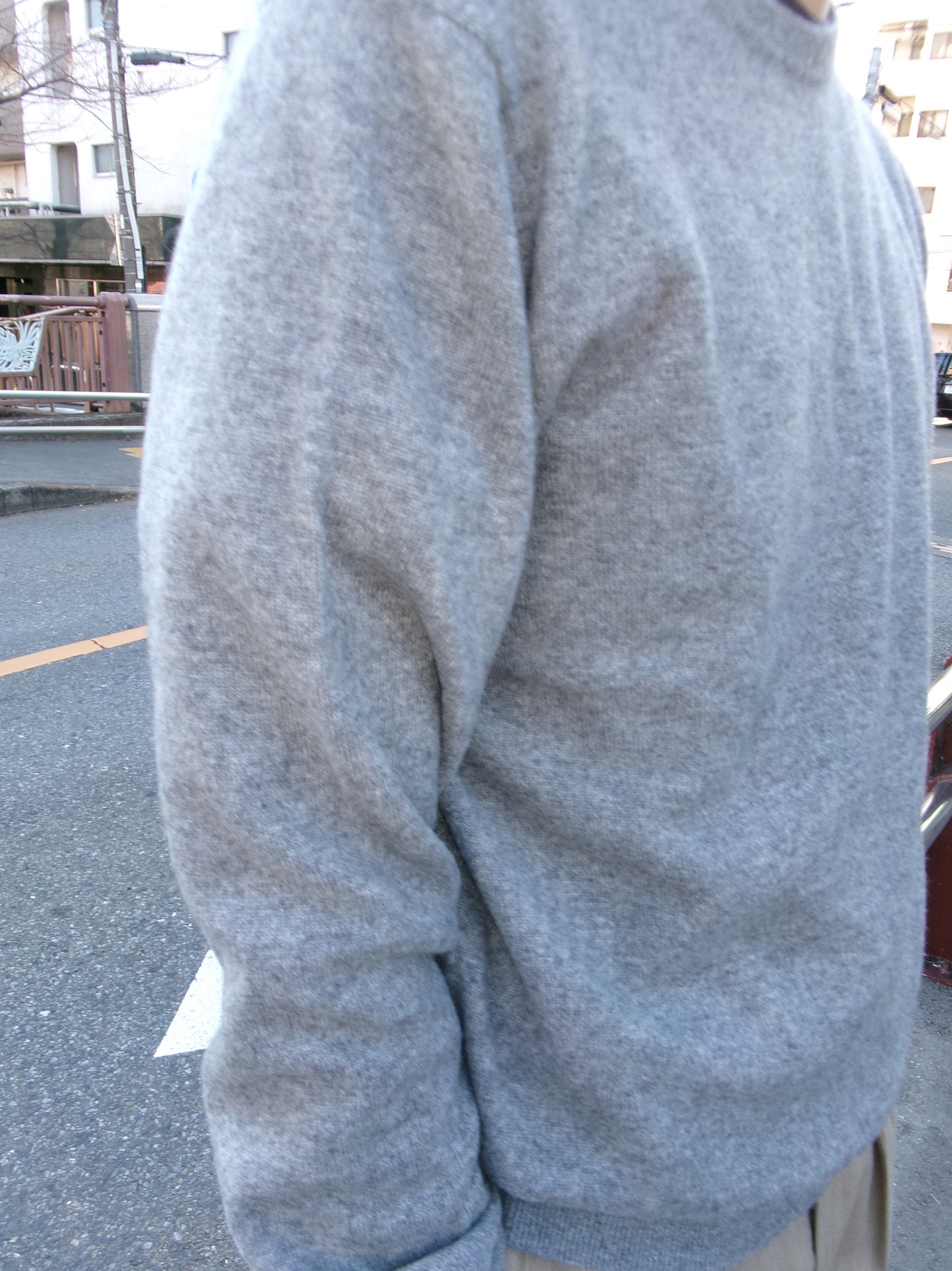 daily store original cashmere knit  -GRAY-