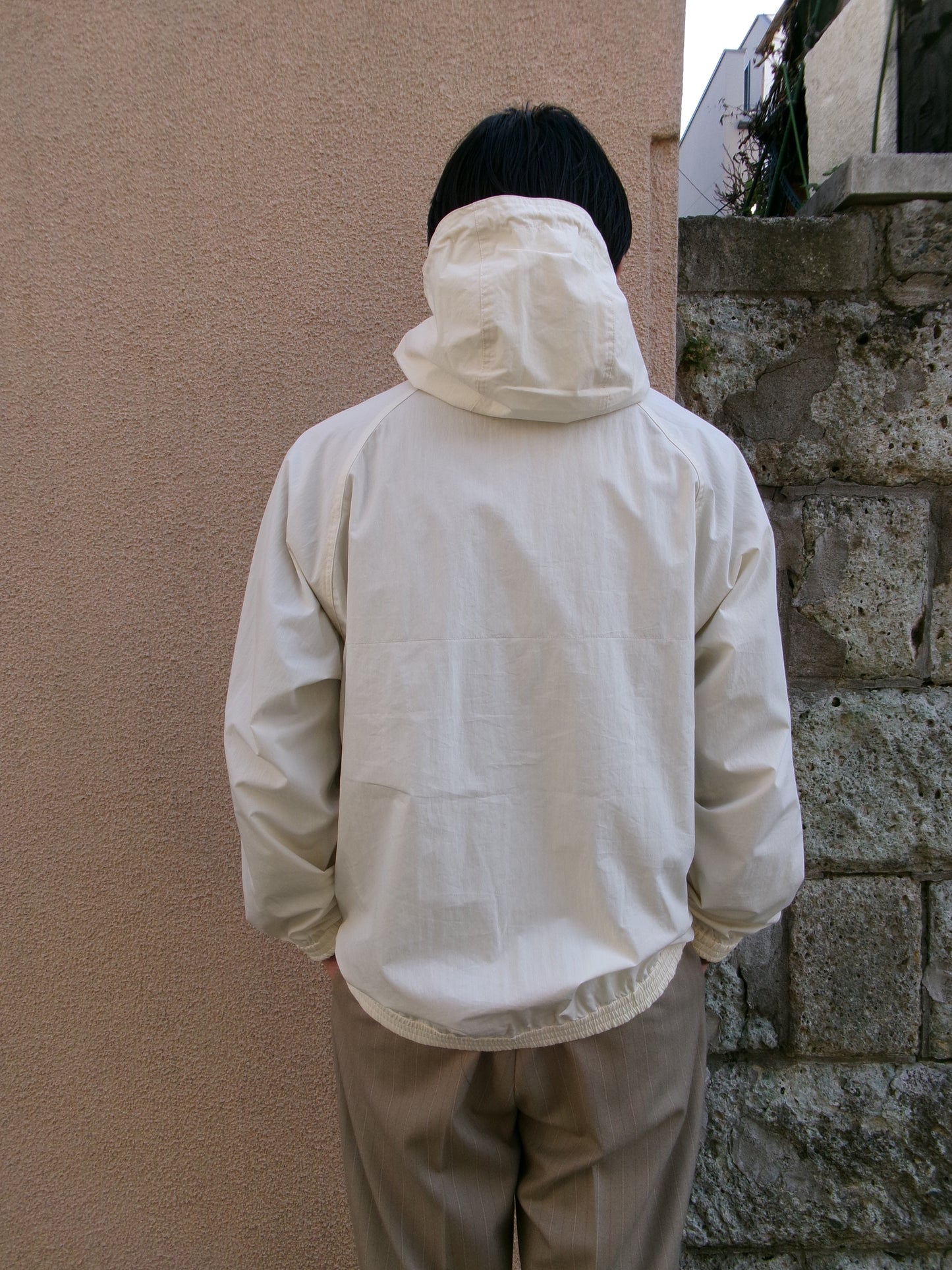 FUJI COTTON NYLON MOUNTAIN PARKA -IVORY-