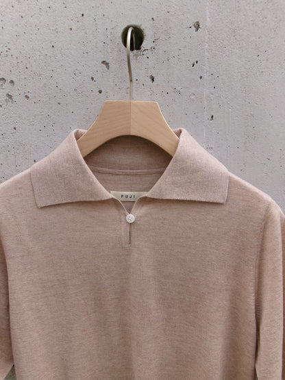 FUJI SILK CASHMERE S/S SKIPPER POLO-Women-
