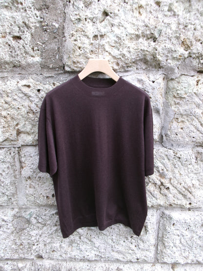 FUJI SILK CASHMERE S/S KNIT-Men-