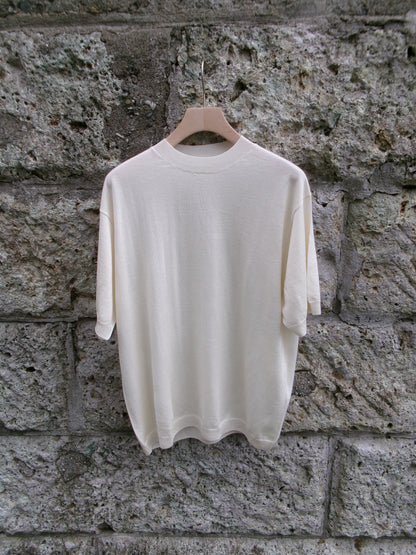 FUJI SILK CASHMERE S/S KNIT-Men-