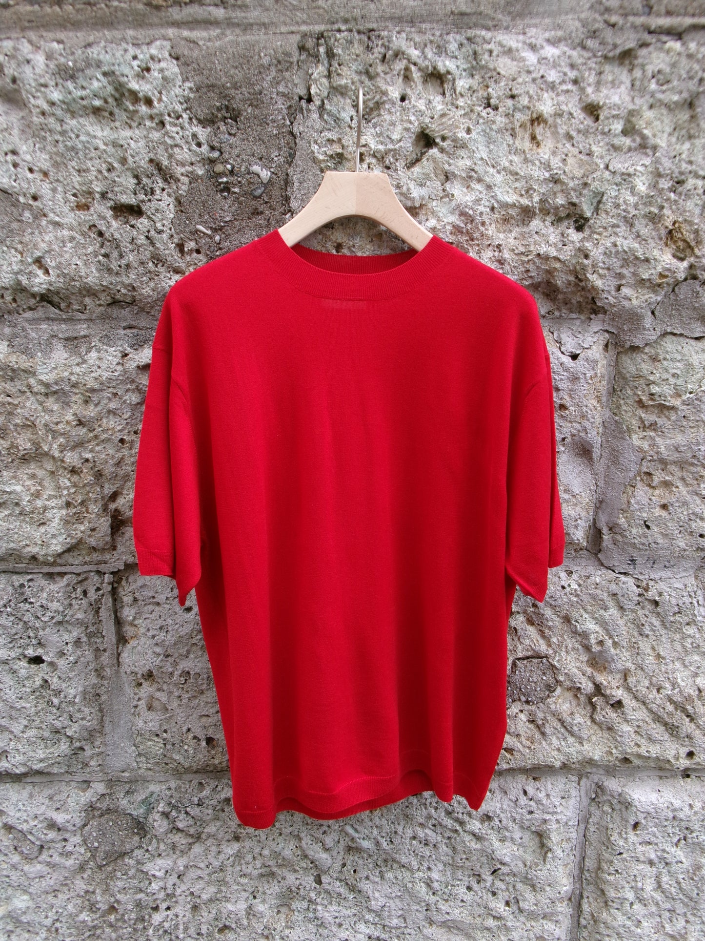 FUJI SILK CASHMERE S/S KNIT-Men-