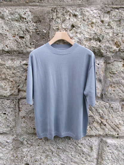 FUJI SILK CASHMERE S/S KNIT-Men-