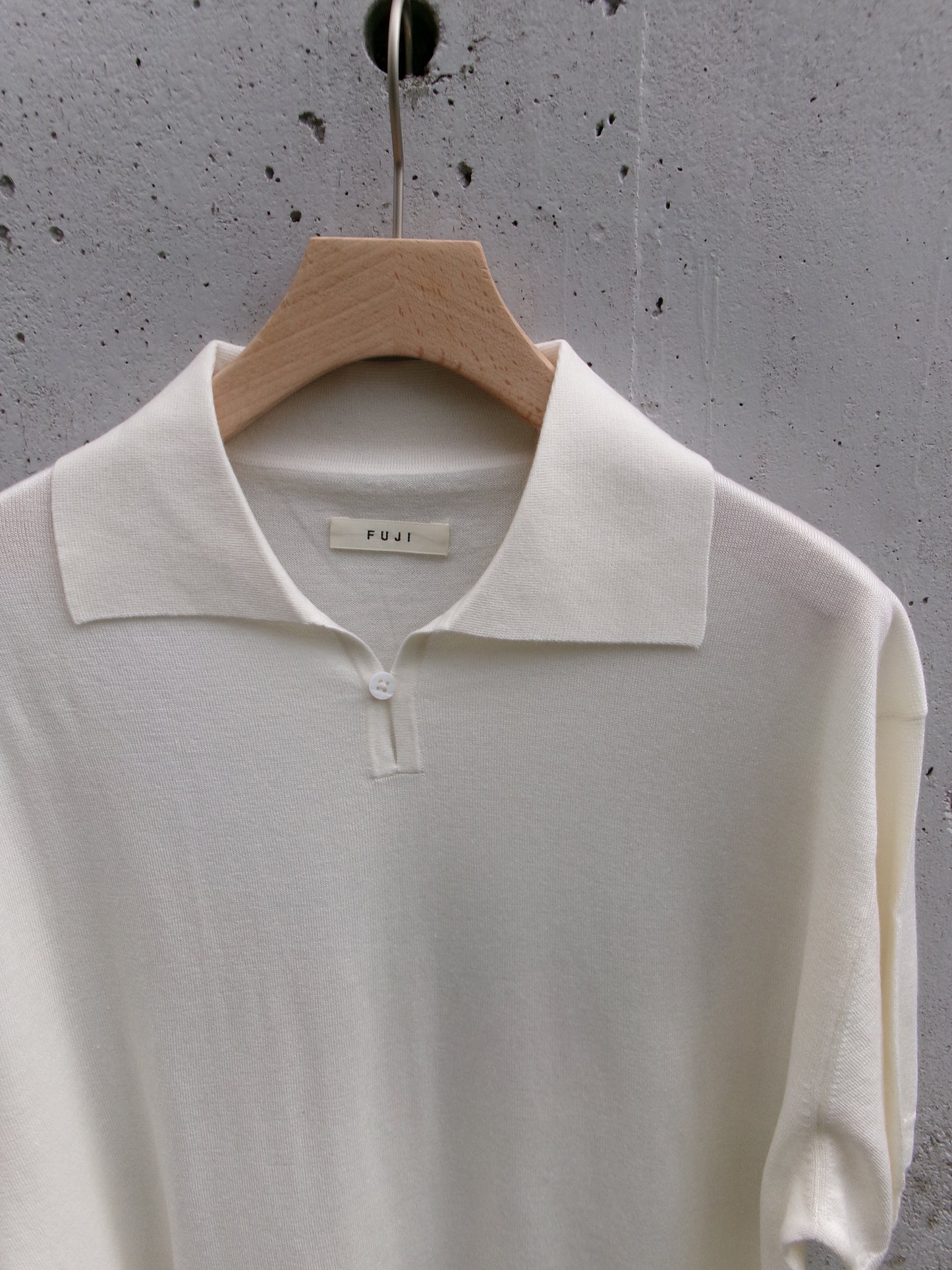 FUJI SILK CASHMERE S/S SKIPPER POLO-Men-