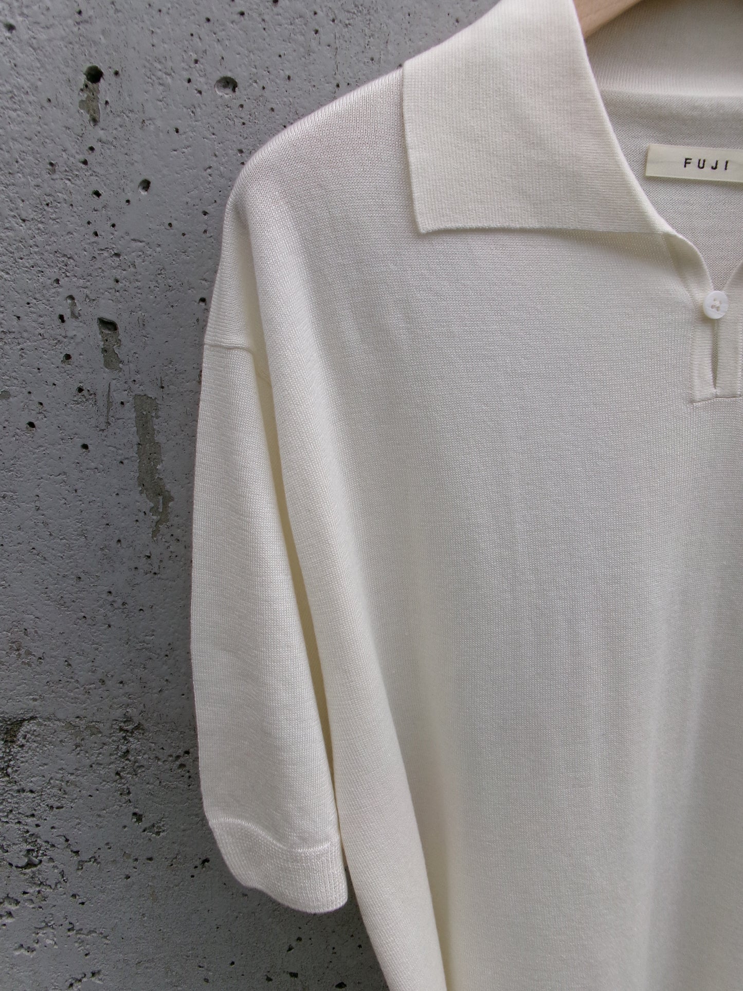 FUJI SILK CASHMERE S/S SKIPPER POLO-Men-