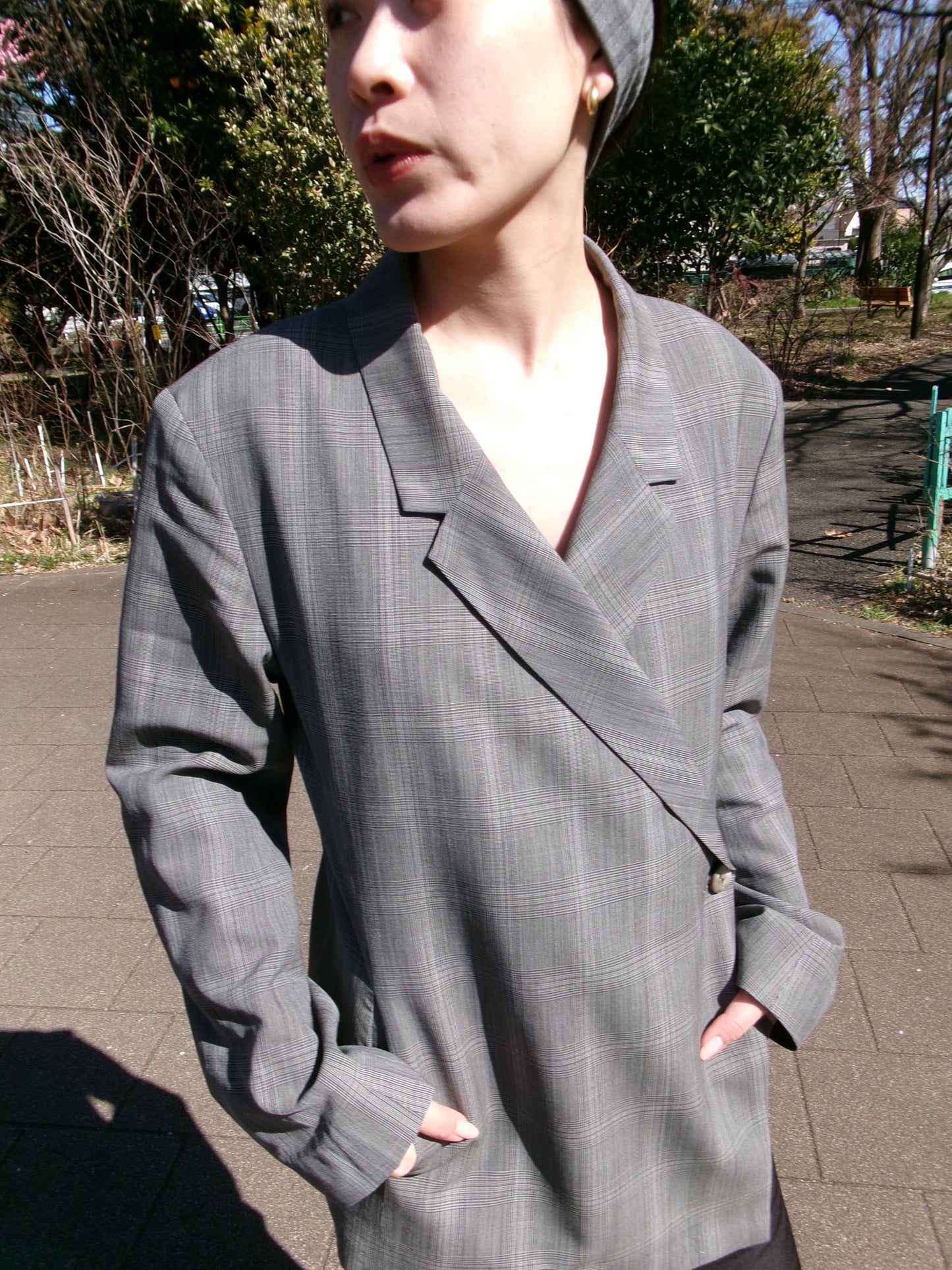 Ernie Palo Wool Check Jacket