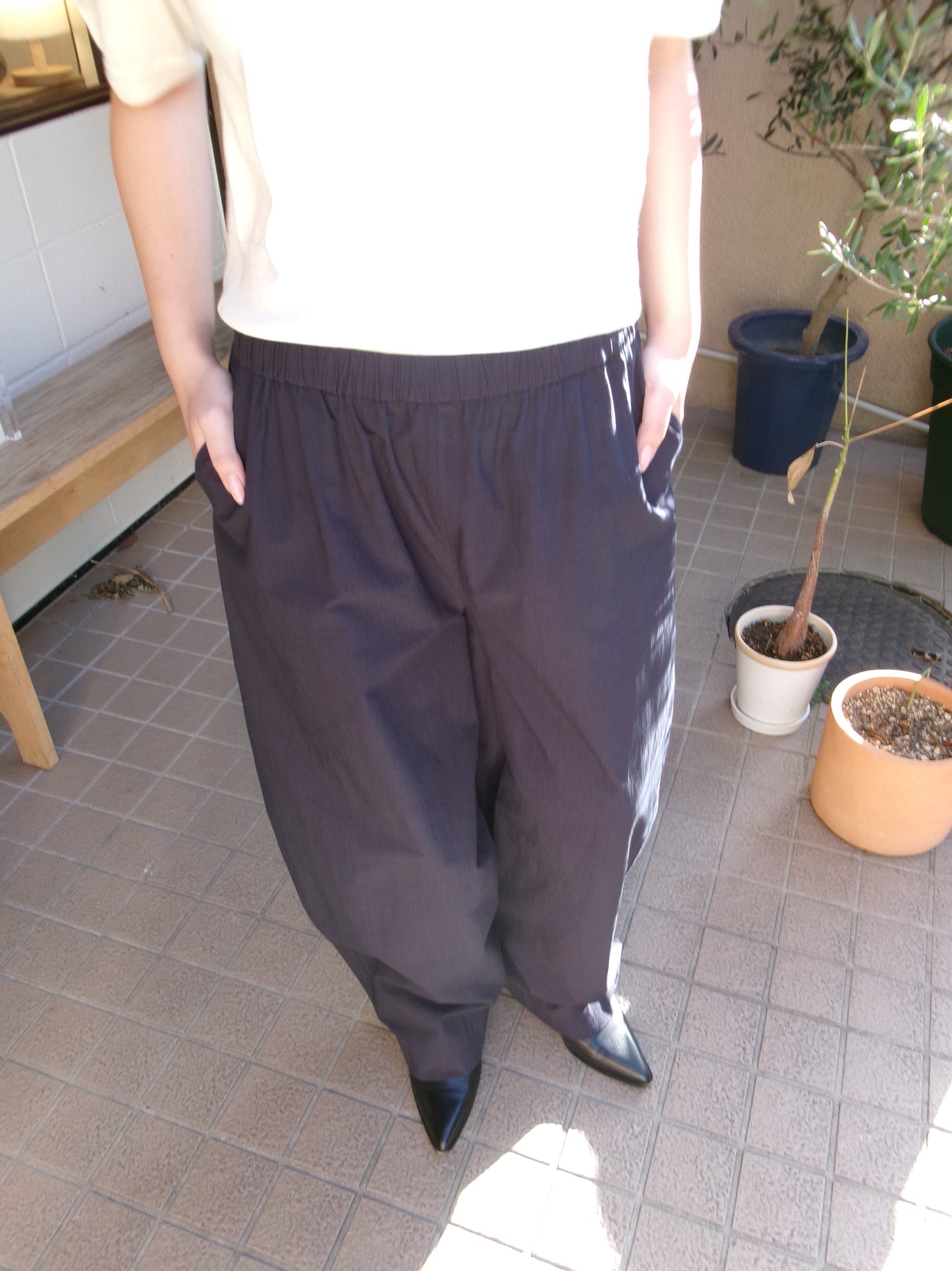 FUJI COTTON BALLOON PANTS