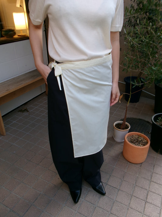 FUJI OXFORD WRAP SKIRT