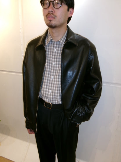 Ernie Palo Leather Blouson -Black-
