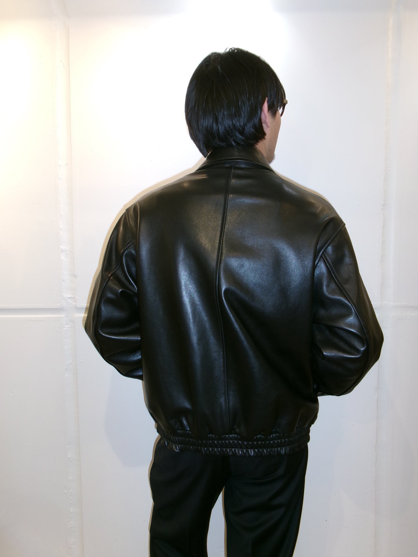 Ernie Palo Leather Blouson -Black-