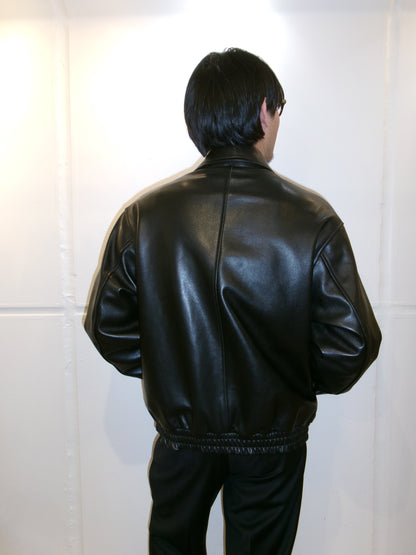 Ernie Palo Leather Blouson -Black-