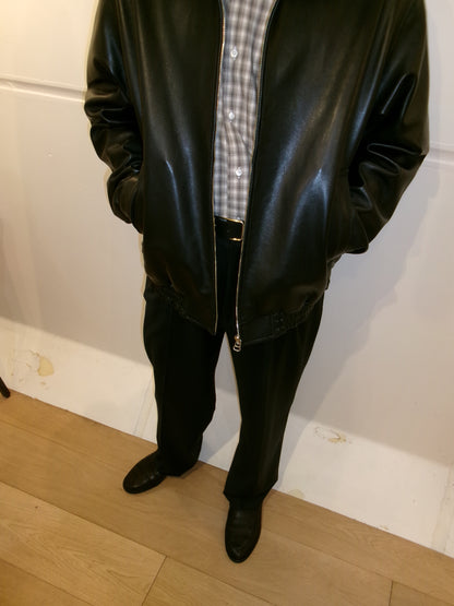 Ernie Palo Leather Blouson -Black-