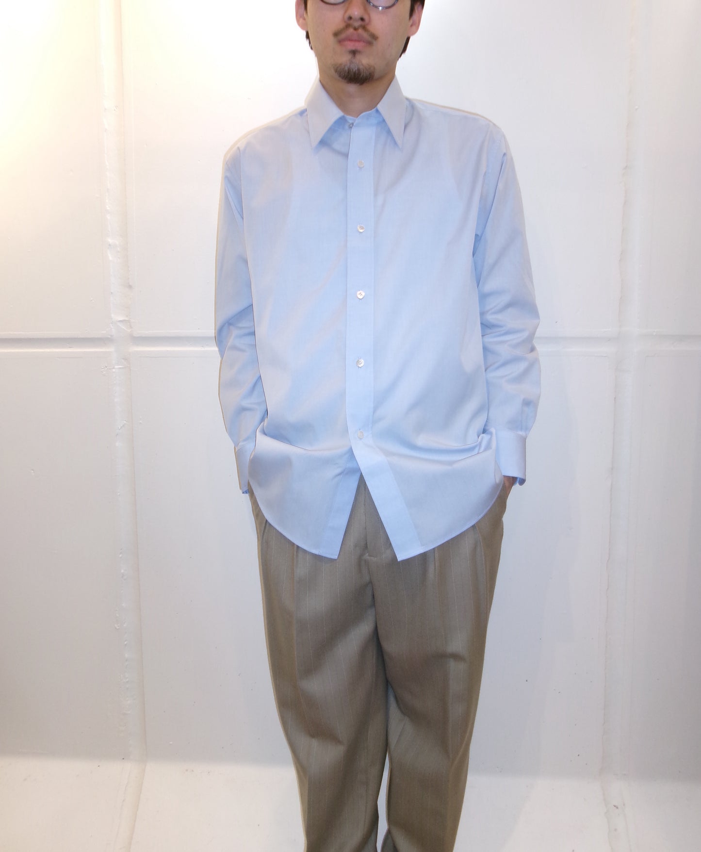 Cale Blue Regular Collar Shirt