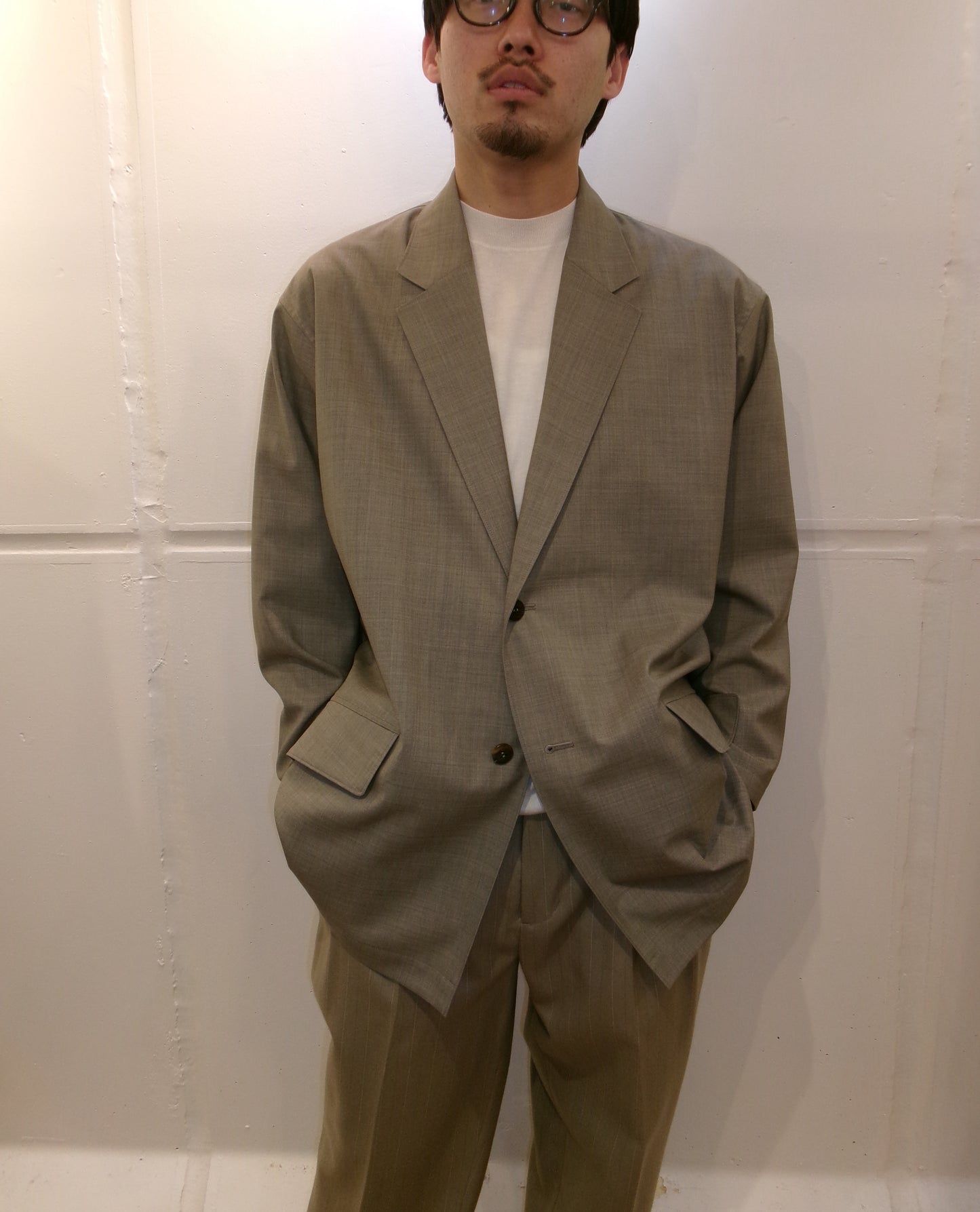 Cale Tropical Wool Tailored Jacket