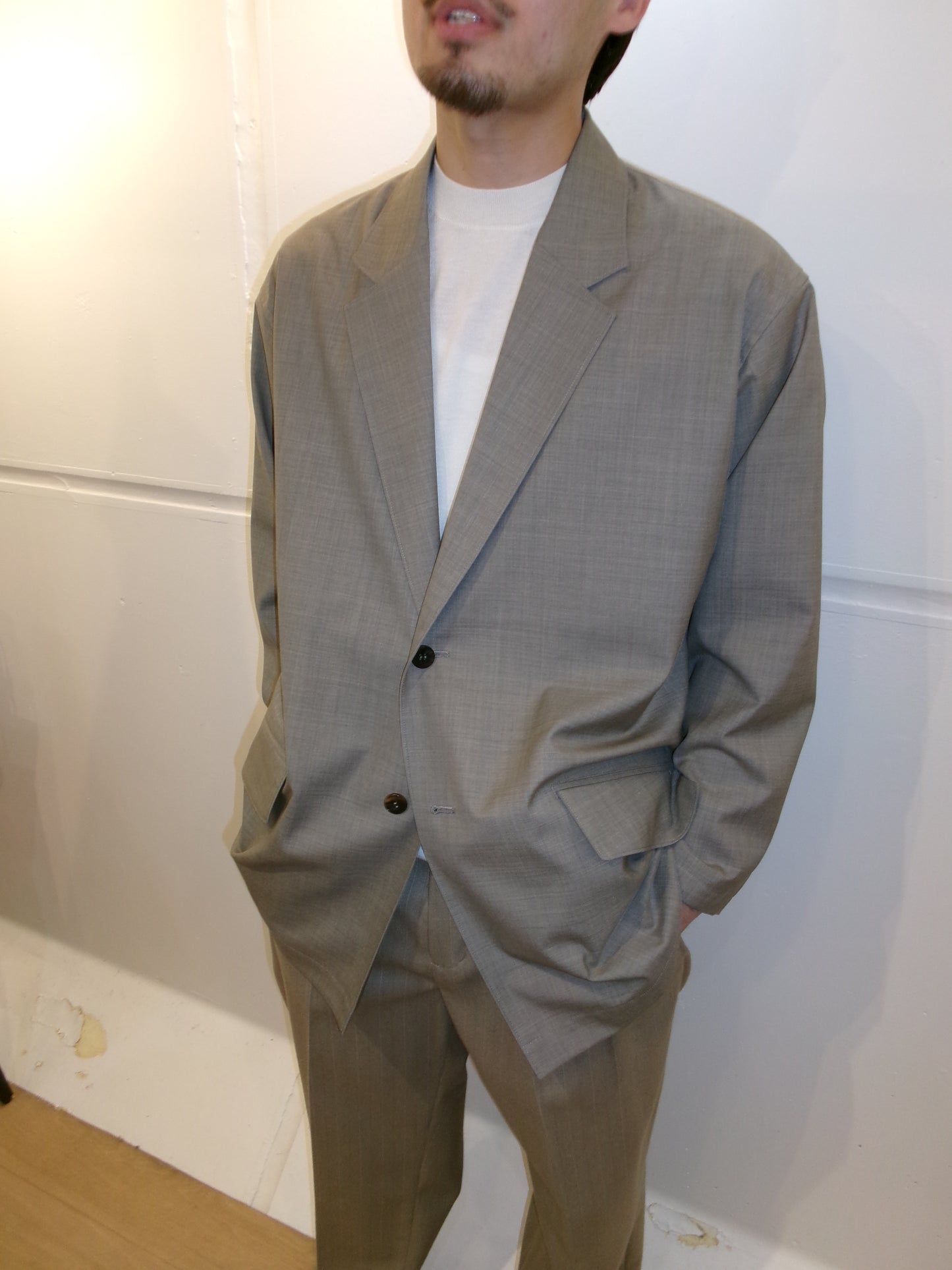 Cale Tropical Wool Tailored Jacket