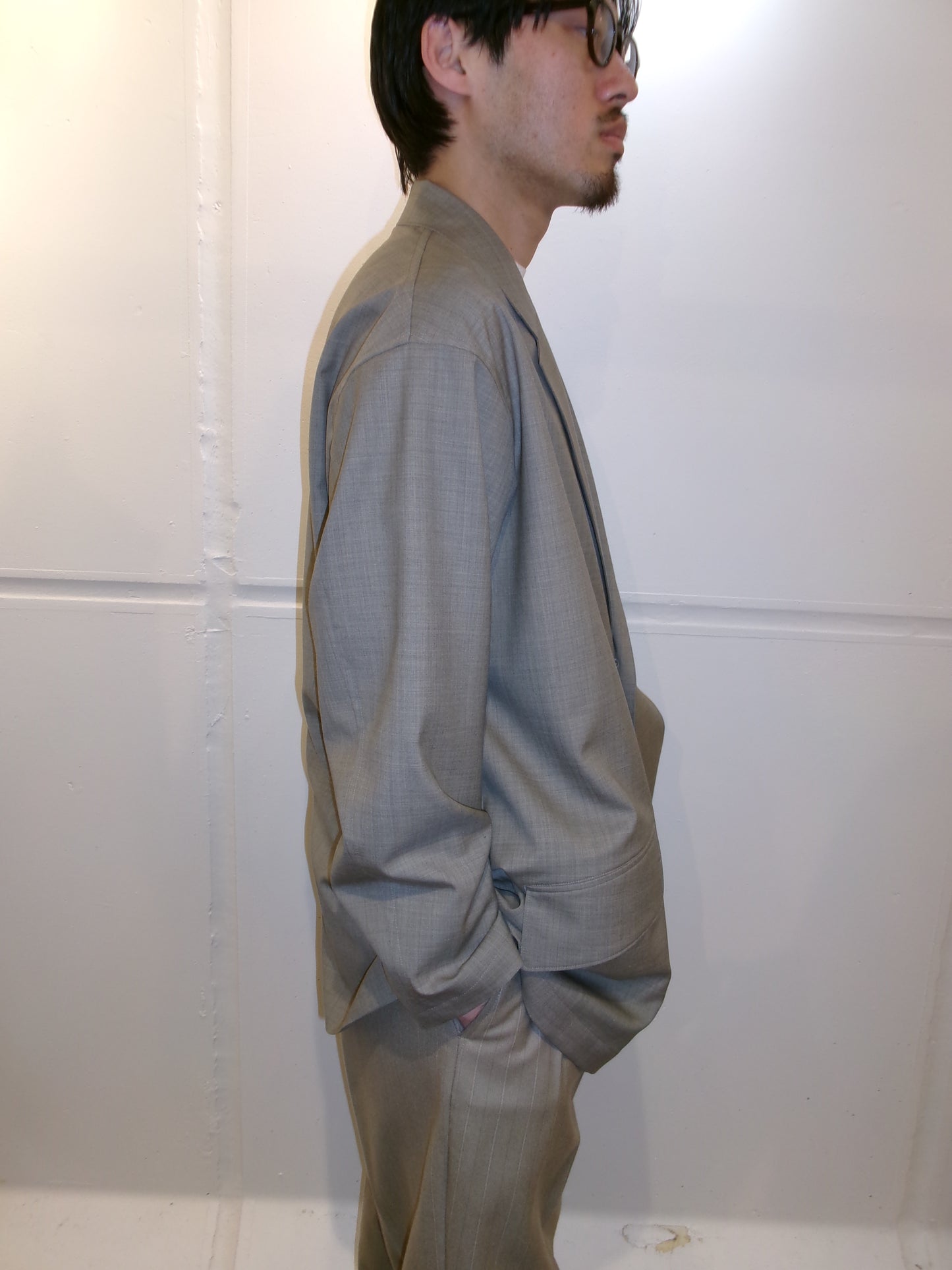 Cale Tropical Wool Tailored Jacket