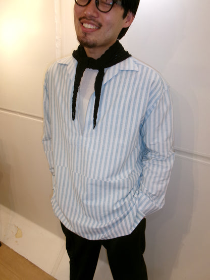 Cale Indigo Print Skipper Shirt