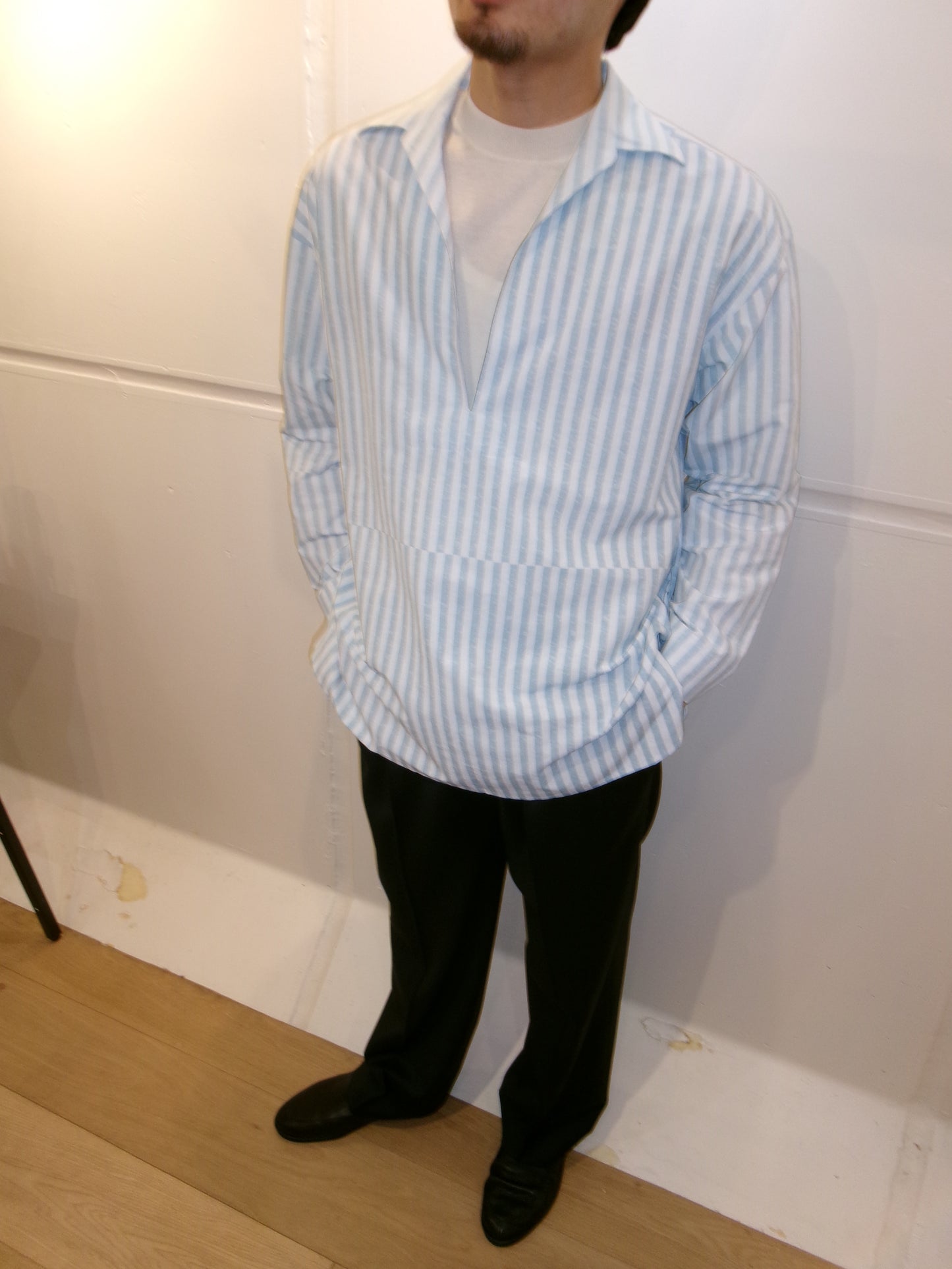 Cale Indigo Print Skipper Shirt