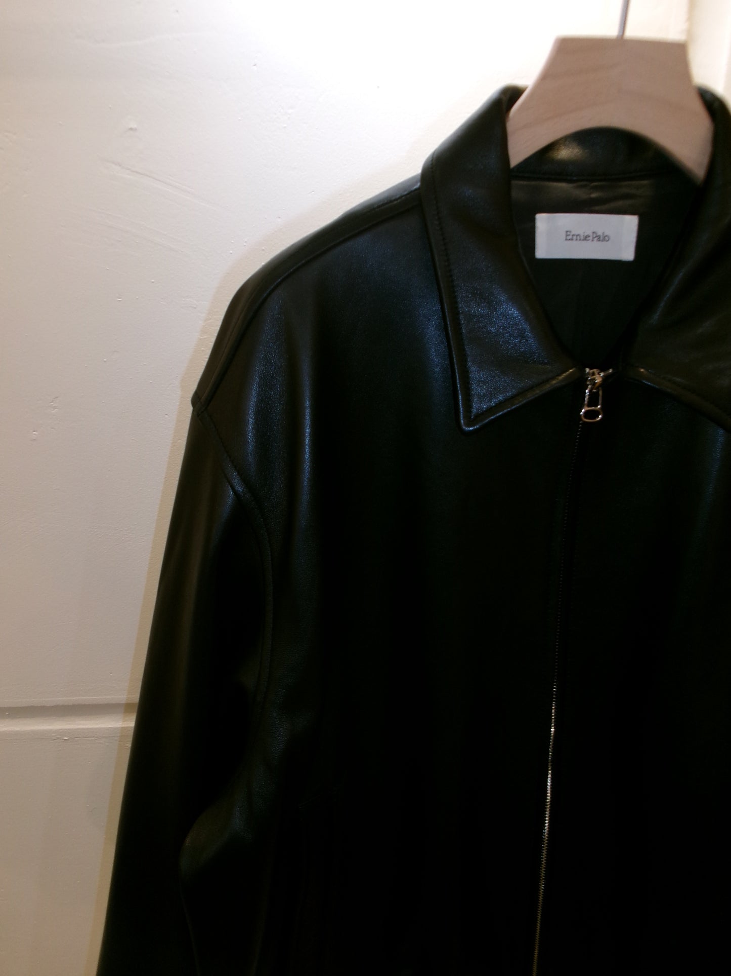 Ernie Palo Leather Blouson -Black-