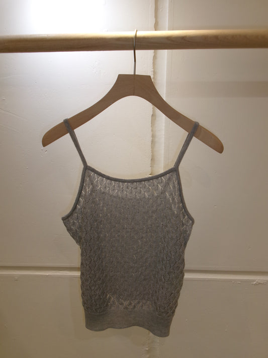 Ernie Palo Open Work Knit Camisole