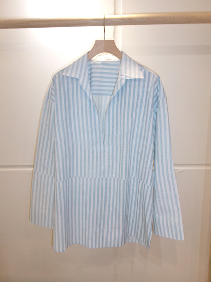 Cale Indigo Print Skipper Shirt