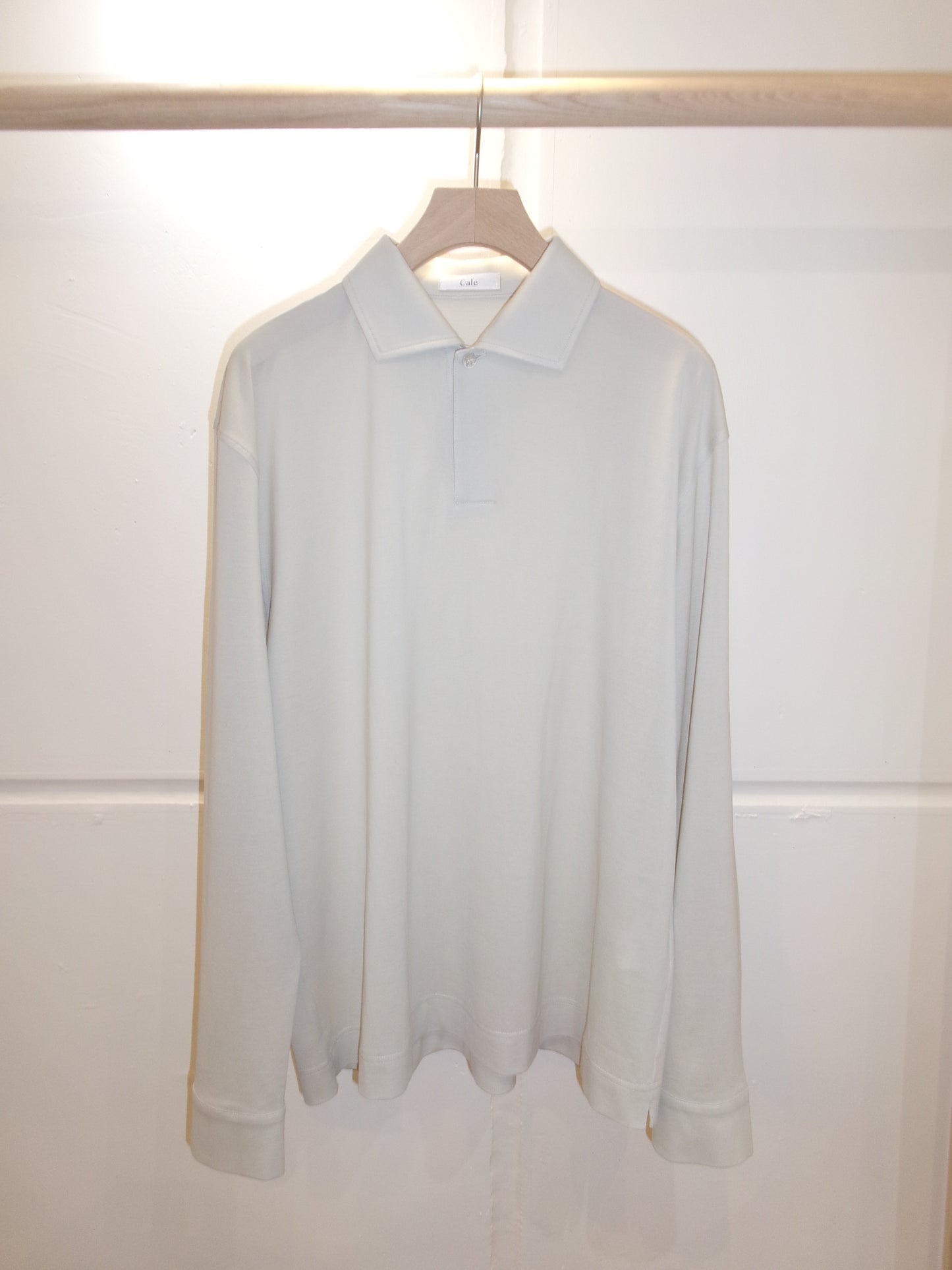 Cale Supima Kanoko One Button Long Sleeve -Ivory-
