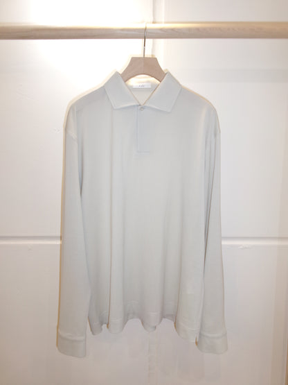 Cale Supima Kanoko One Button Long Sleeve -Ivory-