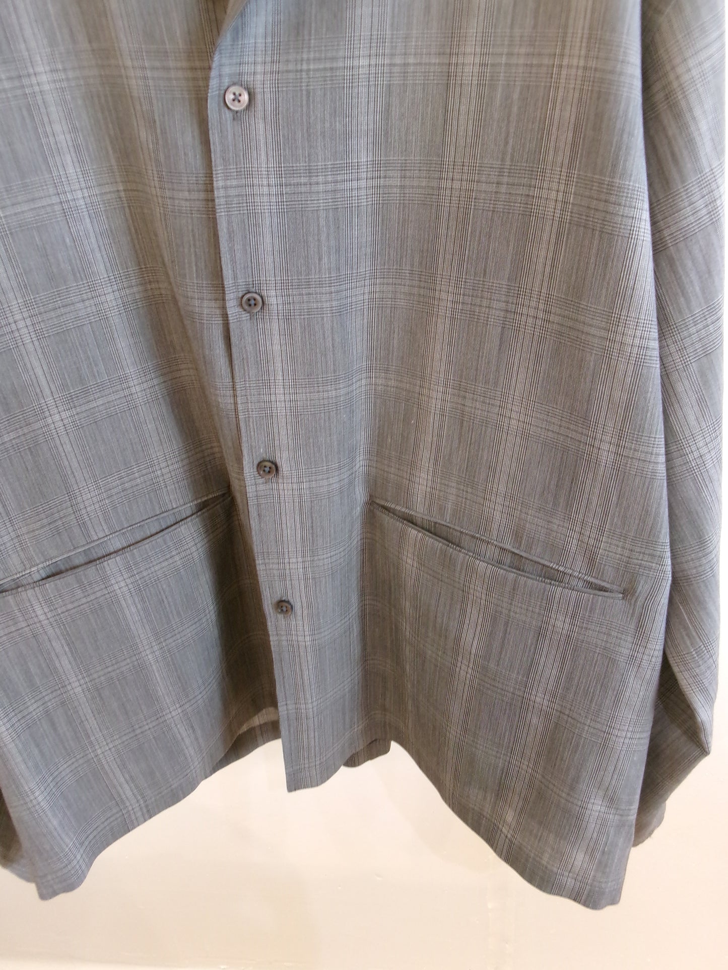 Ernie Palo Wool Check Shirt Jacket