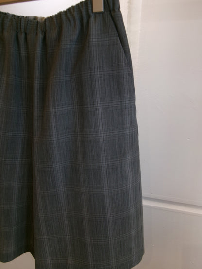 Ernie Palo Wool Check Easy Half Pants