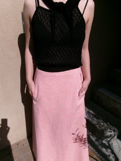 Ernie Palo Open Work Knit Camisole