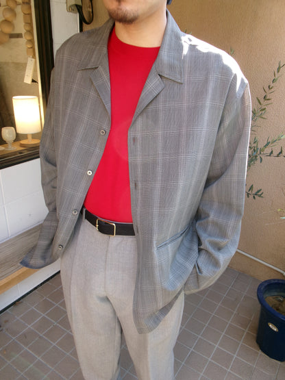 Ernie Palo Wool Check Shirt Jacket